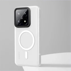 Luxury Matte Translucent Magnetic Wireless Charging Case For Xiaomi Mi 15 Mi 14 Pro Ultra Mi15 Pro Shockproof Armor Bumper Cover