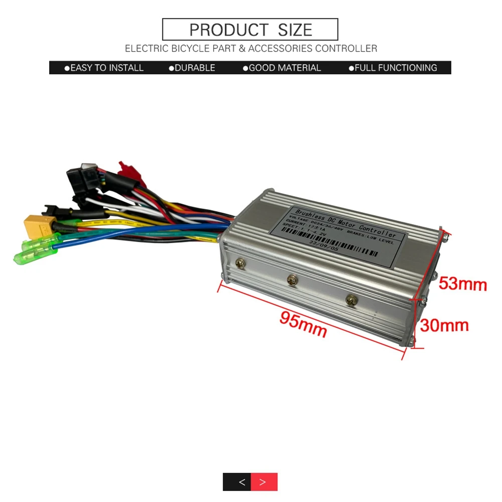 24V 36V 48V 250W 350W E-Bike LCD Display Meter S800 LCD Display 17A Three-Mode Sine Wave Controller-AA85