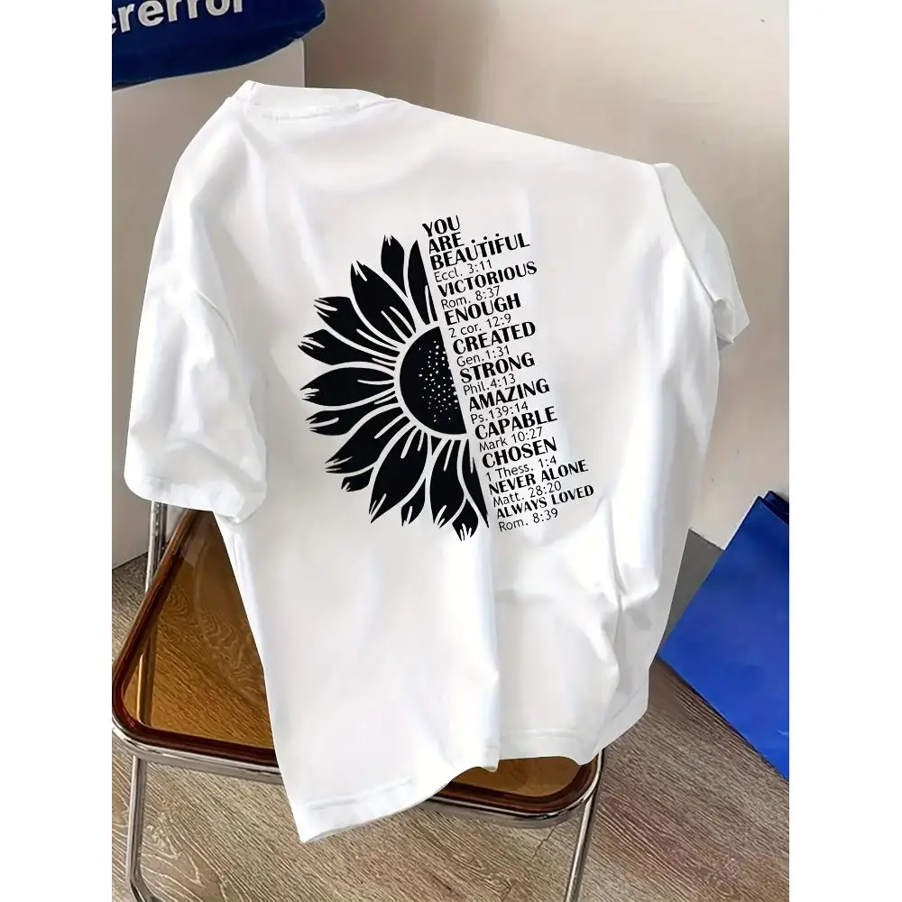 Retro Style Short Sleeve T Shirt Basic Round Neck Tee Men's Cotton Breathable Applique Patch Design Machine Washable Daily Wear