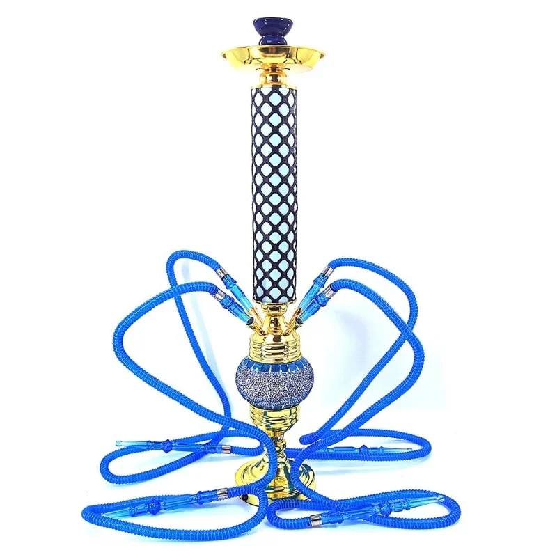 a full set of hookah, a bar four-person hookah set with lights, and aluminum alloy hookah accessories.