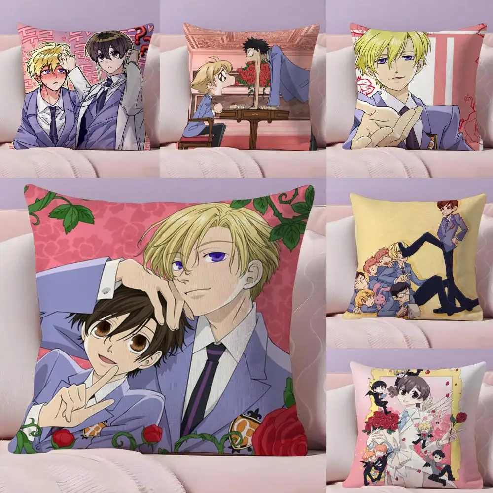

Чехол для подушки для средней школы O-Ouran, плюшевая ткань, мягкий двусторонний диван с принтом, теплая зимняя домашняя подарочная наволочка