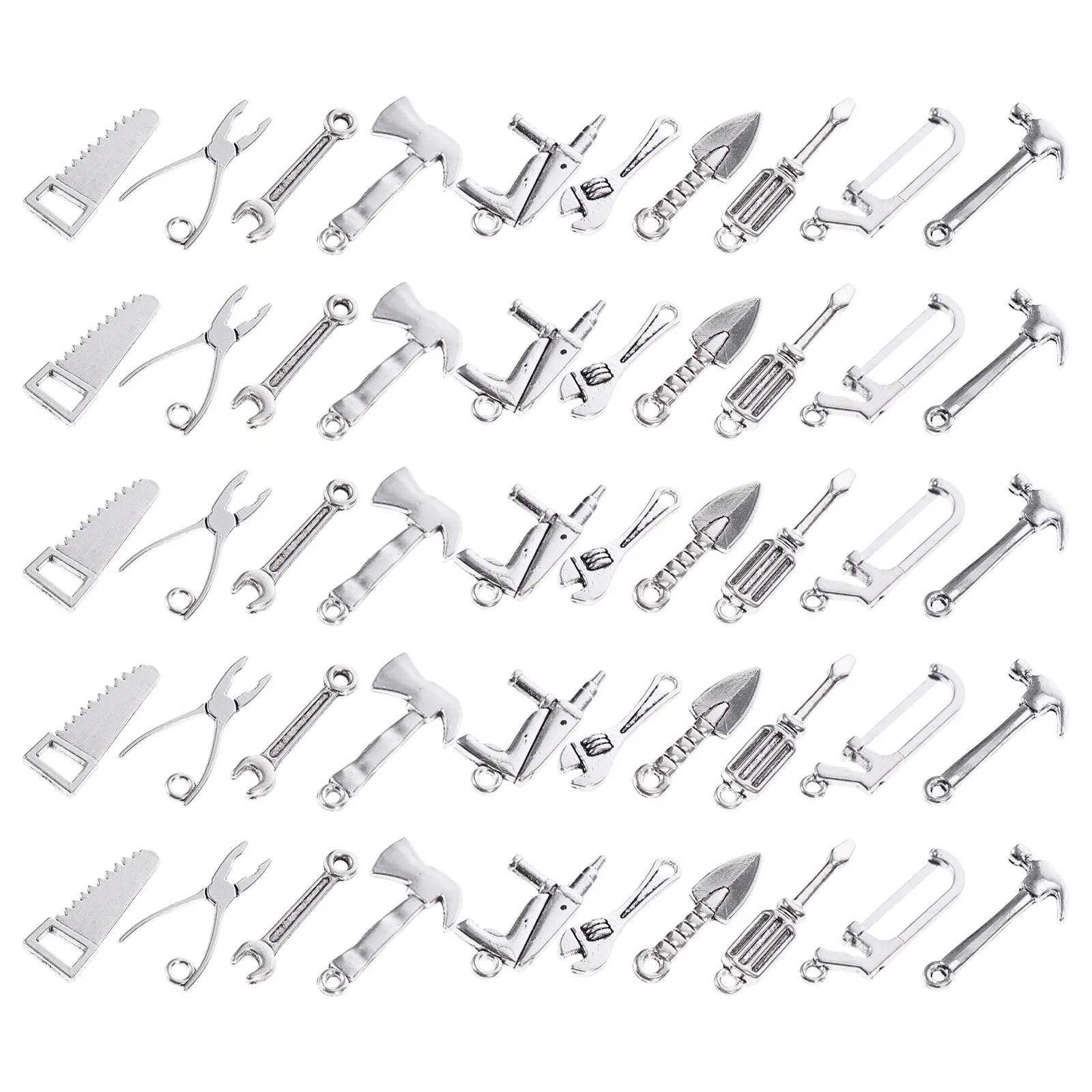 80Pcs Alloy Pendant Charms for DIY Jewelry Decor Creative Design Alloy Pendant Charm Jewelry Accessories