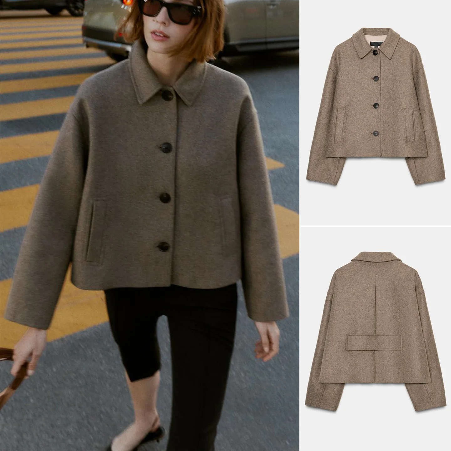 

Новая зимняя женская короткая куртка с длинными рукавами, отложным воротником, множеством пуговиц, декорированная, повседневная, из полиэфирного волокна