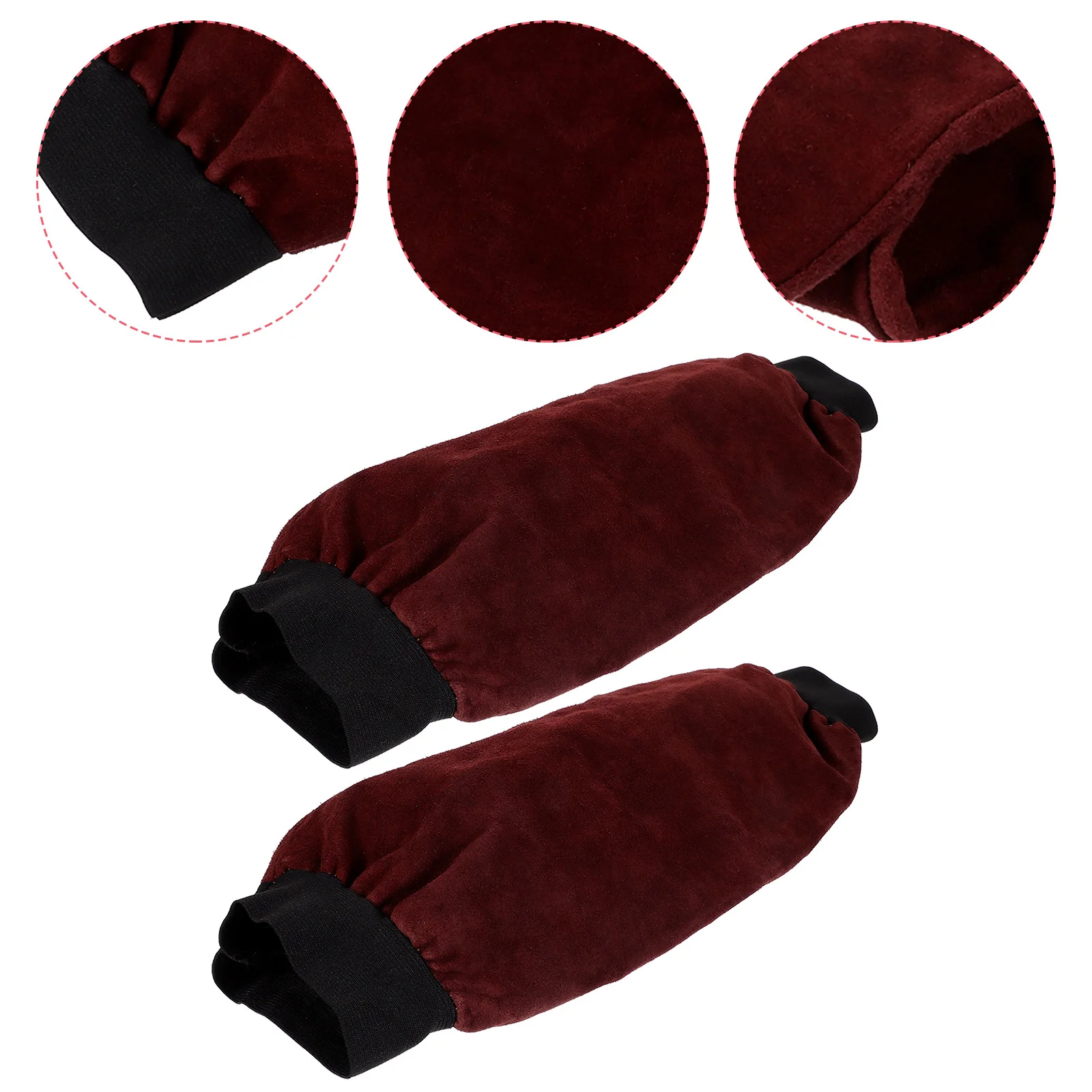 

1Pair Protective Welding Sleeves Arm Guards Flame Resistant Breathable Elastic Band for Men Women Welding Sleeves