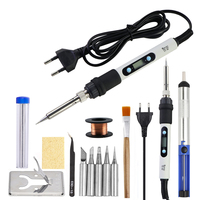 Temperature Adjustable 80W Electric Soldering Iron 220V Solder Station With Welding Iron Tips Tin  Soldering Iron Electric Tools