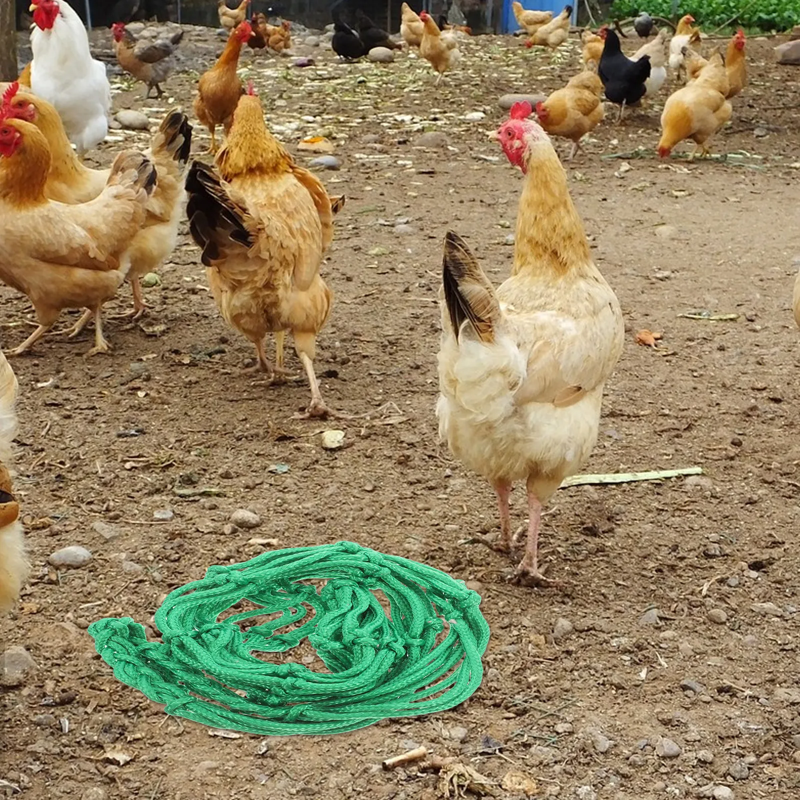 Tear-Resistant Thick Nylon Livestock Feeding Net Bag Convenient Portable Slow Feeder for Horse Poultry Chicken Vegetable Food