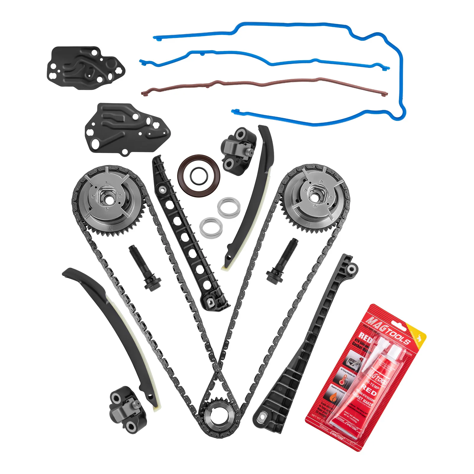 Timing Chain Kit for Ford Expedition 2005-2010 F-150 F-250 F-350 for Lincoln Mark Engine Timing Chain Kit F85Z-6M274-AA