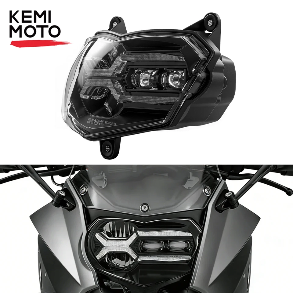 KEMiMOTO E24 LED Headlight for BMW F800GT ST S 2006-2012