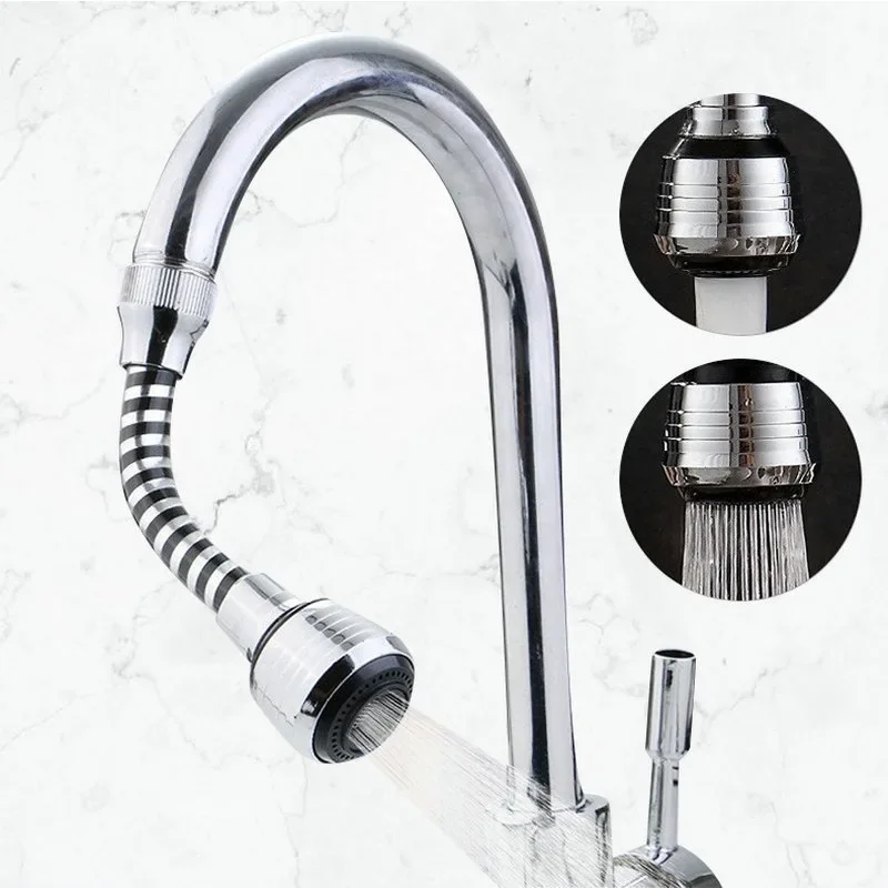 360 Degree Adjustment Faucet Extension Tube Water Saving Nozzle Filter Kitchen Water Tap Water Saving for Sink Faucet Bathroom