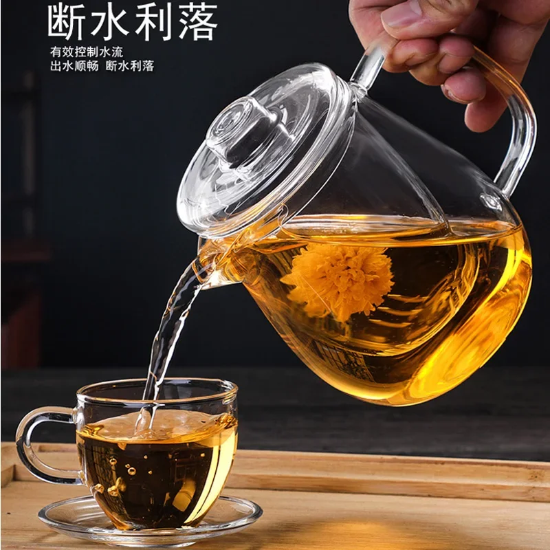 New Glass Teapot Penguin Shape Chinese Tea Ceremony Transparent Teawear Set Cup Filter High Boron Silicon Janpanese Pot 500ML