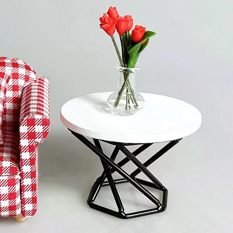1:12 Dollhouse Miniature Coffee Table Tea Table Side Table Furniture Home Model Decor Toy Doll House Accessories