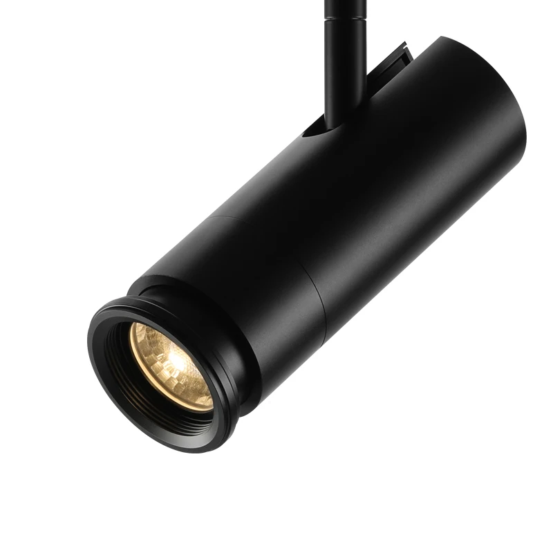 12W Dimmable COB LED Track Light for Museum Art Gallery Exhibition Adjustable Zoomable Lighting Modern Aluminum Design Track