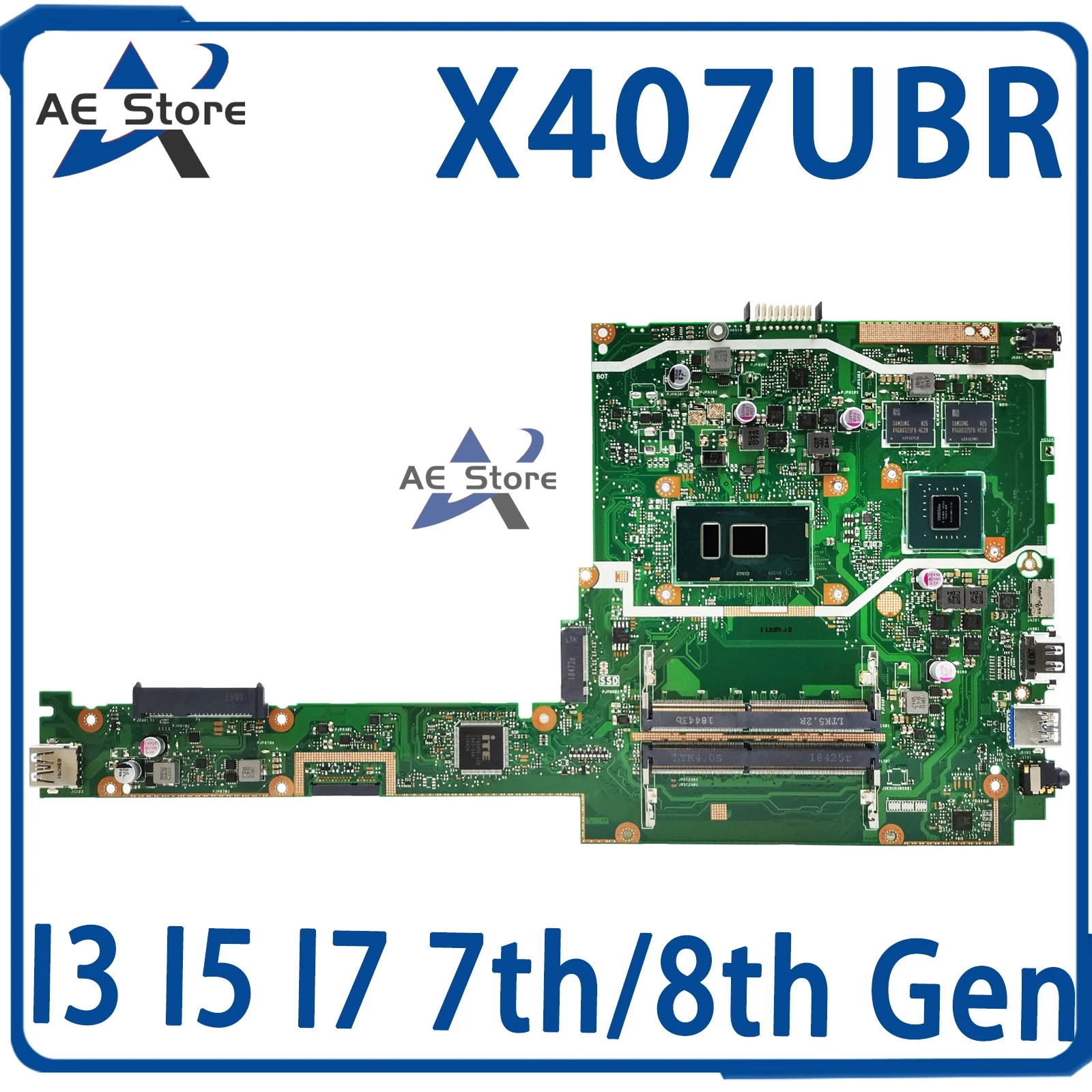 Материнская плата для ноутбука I3 I5 I7 7-го и 8-го поколения UMA/PM DDR4