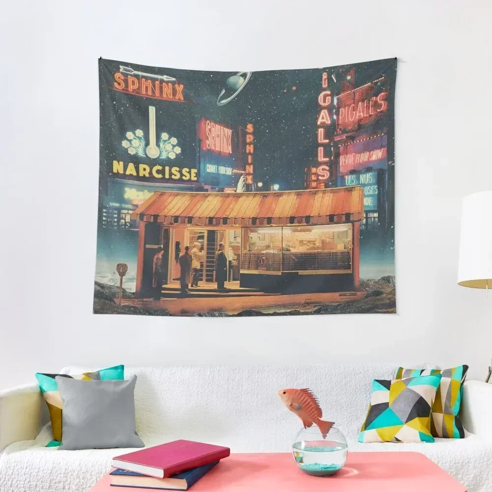 

a Postcard from year 2347 Tapestry Carpet Wall Decoration Aesthetic Cute Room Things Decoration Home Tapestry