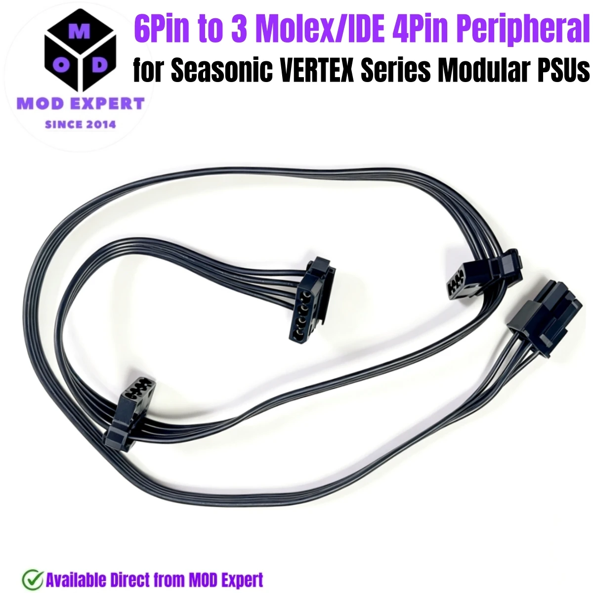 cabo-de-alimentacao-periferico-com-conector-6p-para-3-molex-ide-de-4-pinos-com-angulo-para-as-fontes-de-alimentacao-modulares-seasonic-vertex-1200w-1000w-850w-750w-gx-gold-e-px-platinum