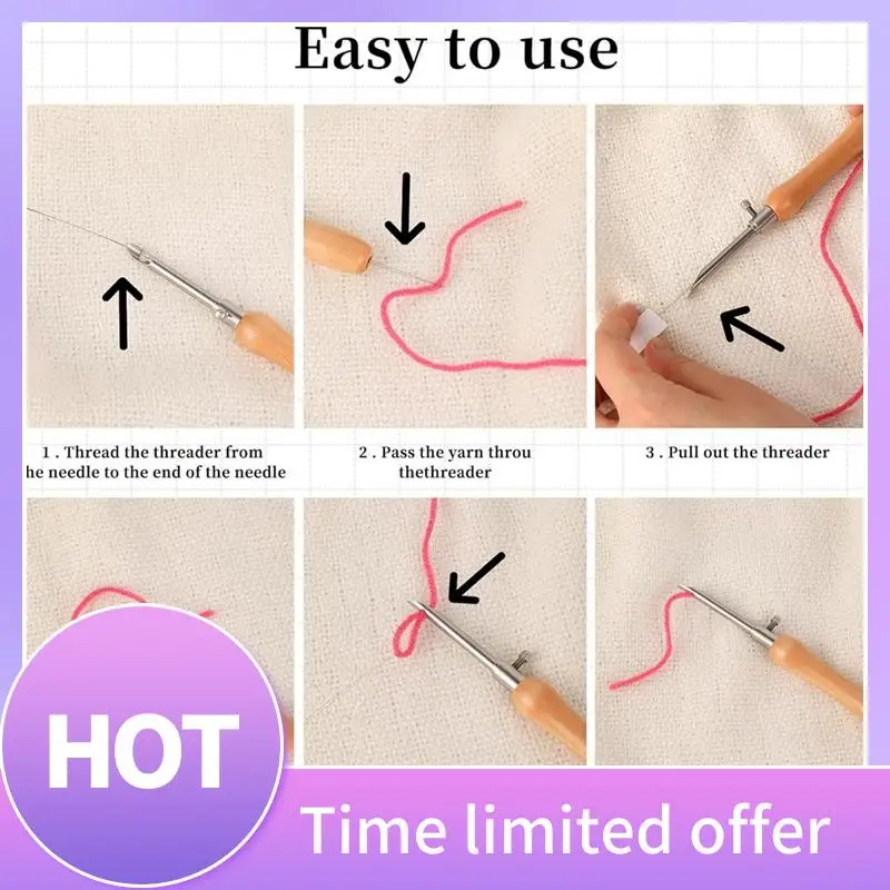 

B69C 5 шт. Инструмент для перфорации, набор игл для перфорации, металлический перфоратор, игла для перфорации, набор игл для перфорации 2,5/3,5/5 мм