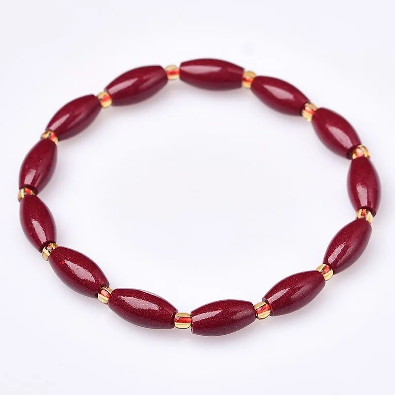 Natural cinnabar , high-content purple gold sand , single-loop bracelet for men and women, fortune-bring
