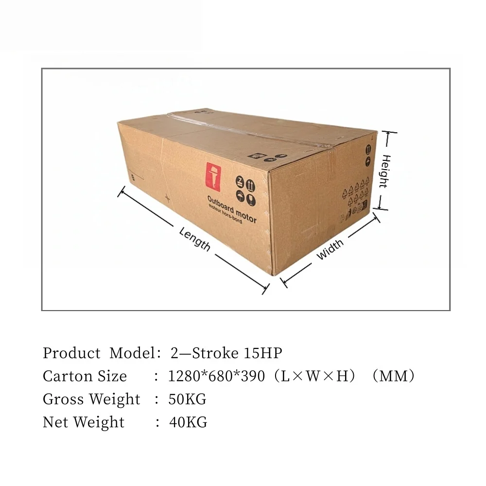 Propulsion System Portable OEM 2 Stroke15HP Marine Aluminum Alloy  Outboard Engine Boat Motor For Fishboats