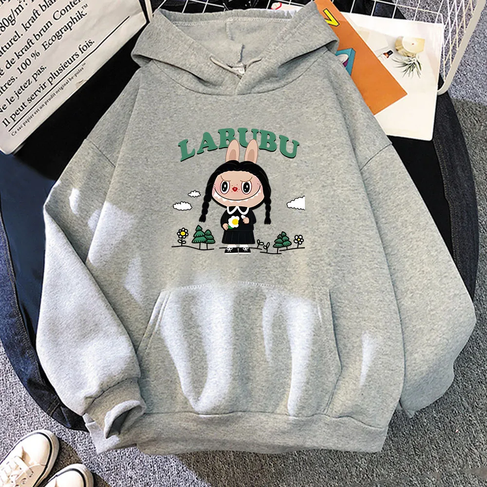 Labubu New Hoodie Cute Printed Fashion Fleece Sweatwear Cartoon Comfortable Sweatshirt Sweet Beautiful Наша Толстовка Y2k Hoody