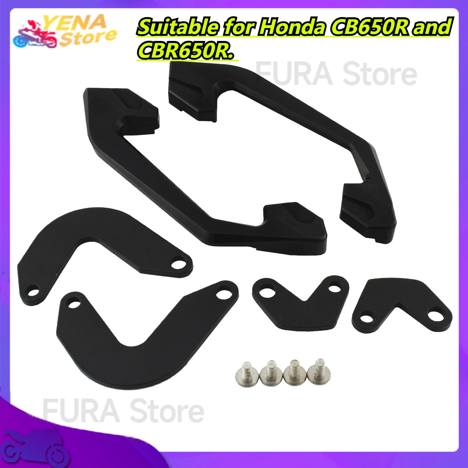 

The rear passenger handlebar for the motorcycle's armrest and fuel tank is suitable for Honda CB650R and CBR650R.