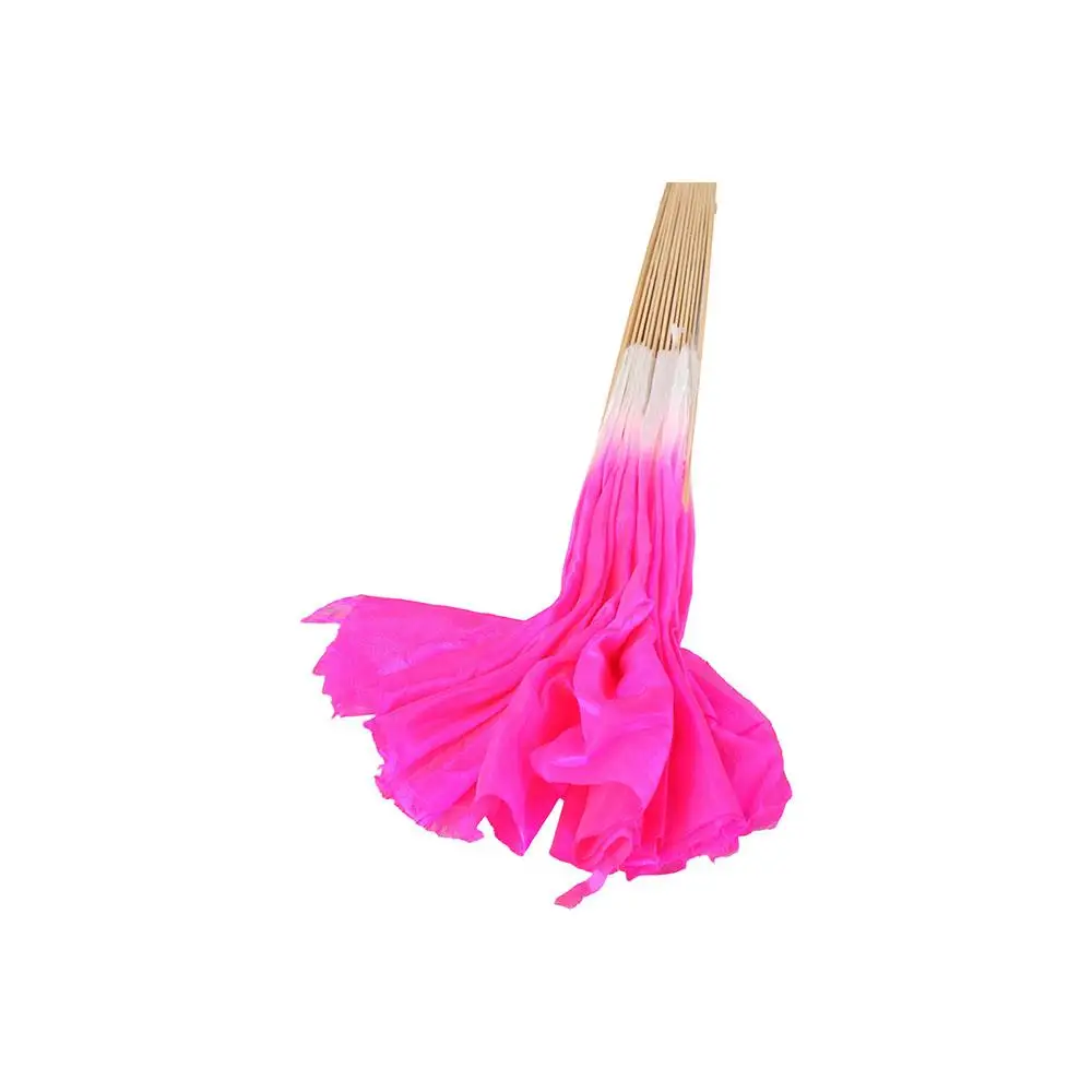 

Half Circle Silk Bamboo Party Supplies Rose Silk Veil Belly Dance Fans Short Bellydance Fan Rose Silk Veil Fan Yangko Dance Fan