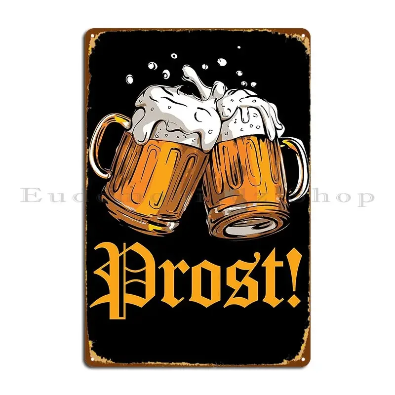 Prost Oktoberfest Metal Signs Party Personalized Wall Decor Bar Sign Tin Sign Poster