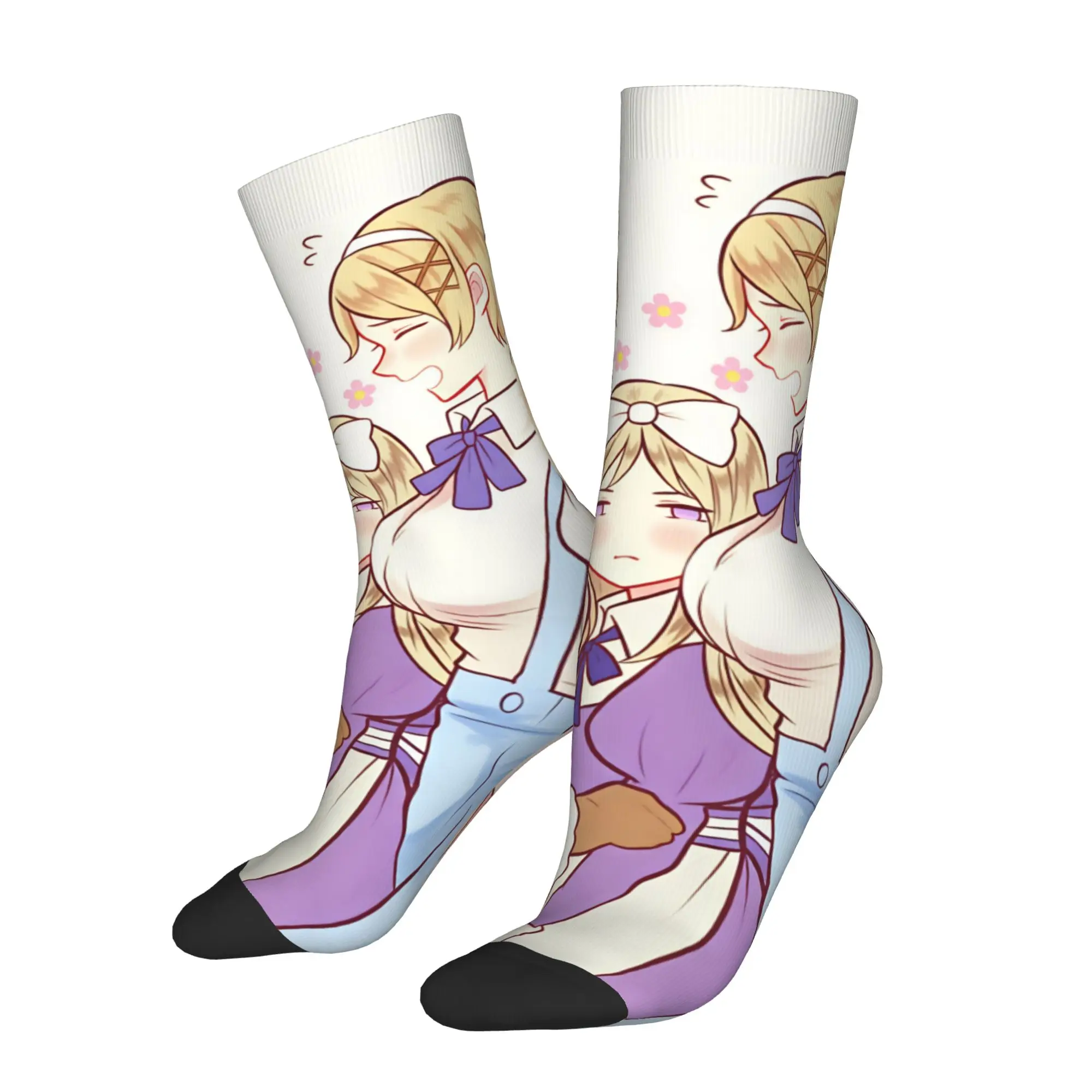 H-Hetalia A-Axis P-Powers Anime Mens Crew Socks Unisex Funny 3D Print  Dress Socks