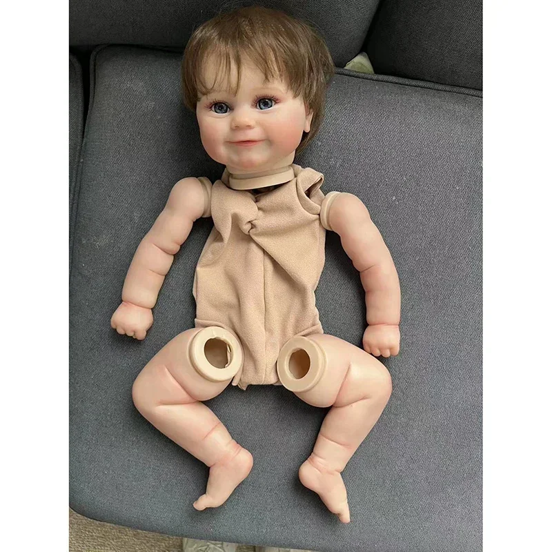 19inch Reborn Doll Kits Sweet Baby Maddie Unassembled DIY Blank Doll Parts with body and eyes Bebe Reborn Kit same as the photos