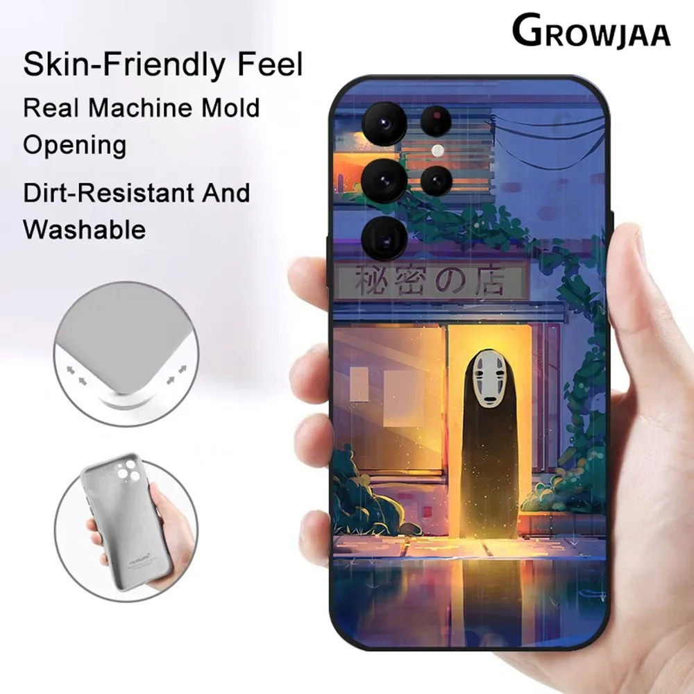 Милый аниме чехол для телефона Samsung Galaxy S24 Ultra S22 S23 Ultra S21 S20 S-Spirited A-Away защитный силиконовый чехол