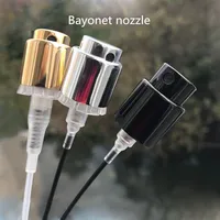 Boquilla de aluminio anodizado, cabezal de pulverización, tapa de boquilla de bayoneta, bomba de Perfume cosmético utilizada para botella de 15mm, 13, 15, 20R, 50 unidades por lote, novedad
