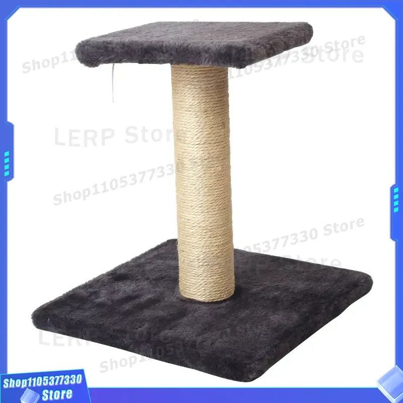 Compact 2 Tier Cat Tree with Sisal Scratching Post and Cozy Nest Durable Small Climbing Frame for Indoor Apartment Living