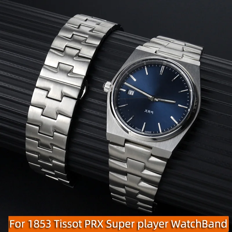 Stainless steel band For 1853 Tissot PRX Super player WatchBand T137.407/137.410 Series Men Bracelet modified Watch Accessories