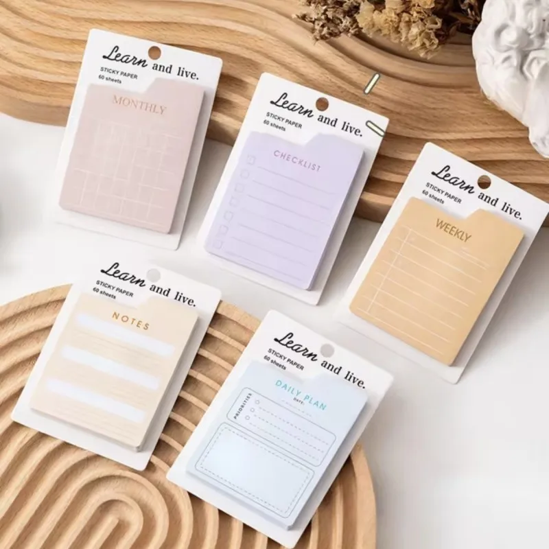 Portable Note Pads,Multifunctional Day Week and Month Sticky Note List, Notes,Can Be Torn Off N Times Sticky Tabs Stationery.