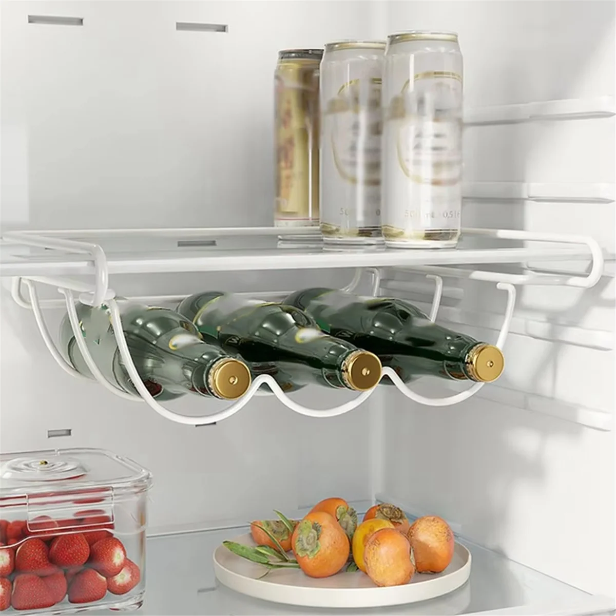 A86I-ثلاجة النبيذ رف شاشة الثلاجة المنزلية تخزين الرف لوازم المطبخ تخزين الرف تخزين الرف