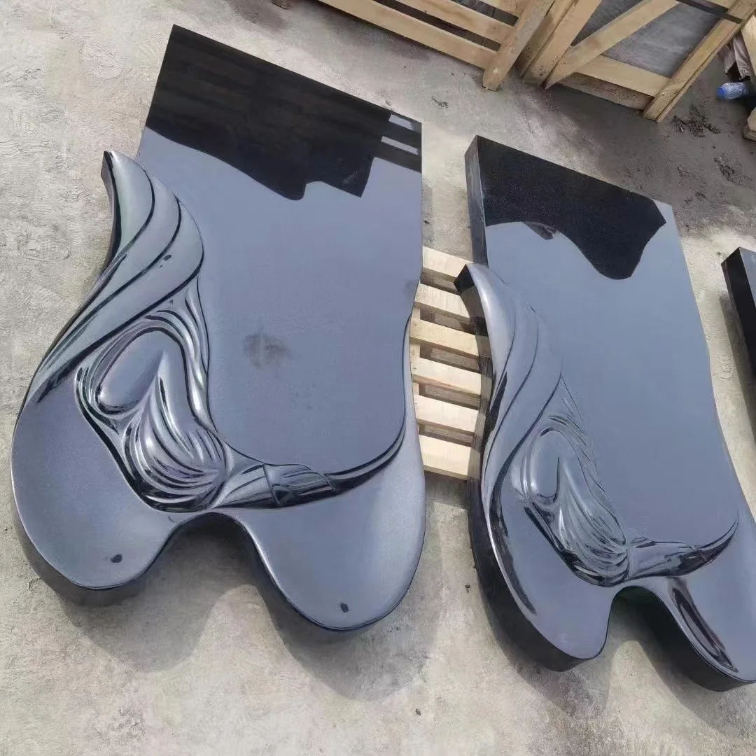 Customization The Factory Produces Customized Shanxi Black Tombstones, Black Stone Tombstones, and Black Granite Tombstones