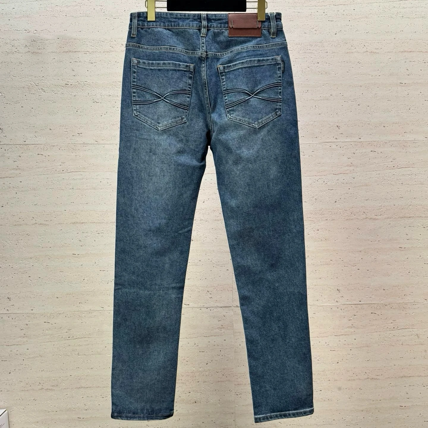 BC old money style early autumn models denim washed casual trousers men's simple jeans
