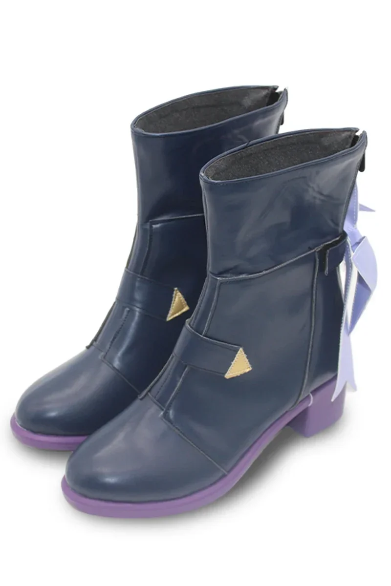 Shirogane Noel Cosplay Schuhe PU Leder Schuhe Halloween Karneval Stiefel Vtuber Cosplay Prop Nach Maß