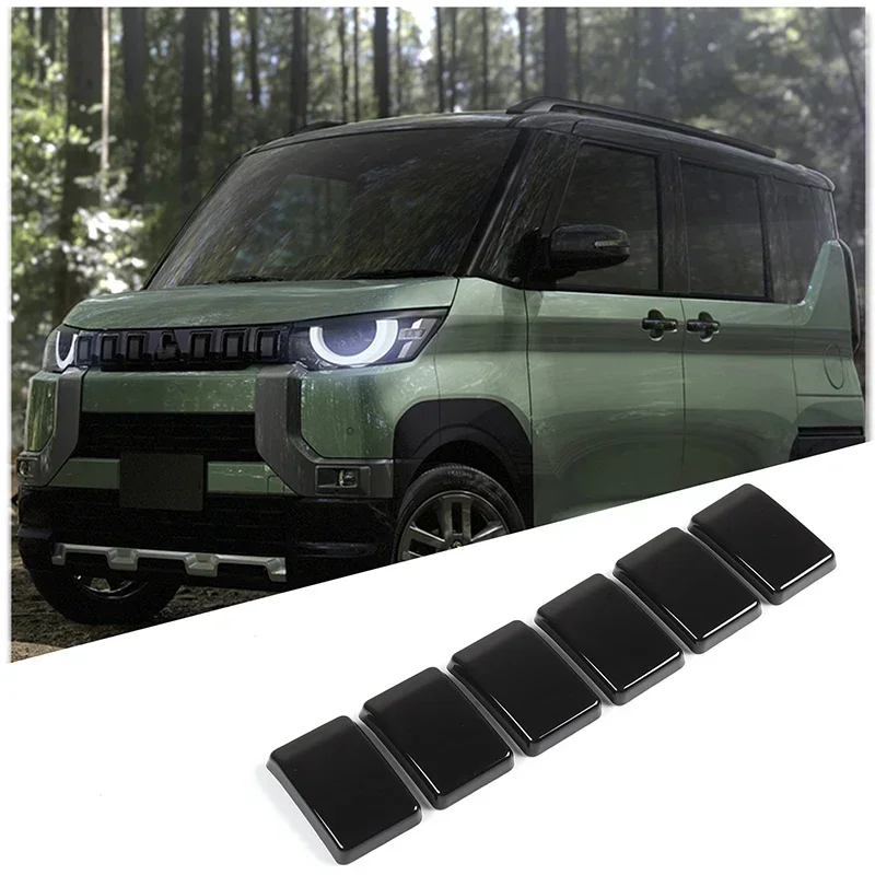 

For Mitsubishi Delica Mini 2023 Front Grille Grill Cover Trim Decoration Parts Black Accessories