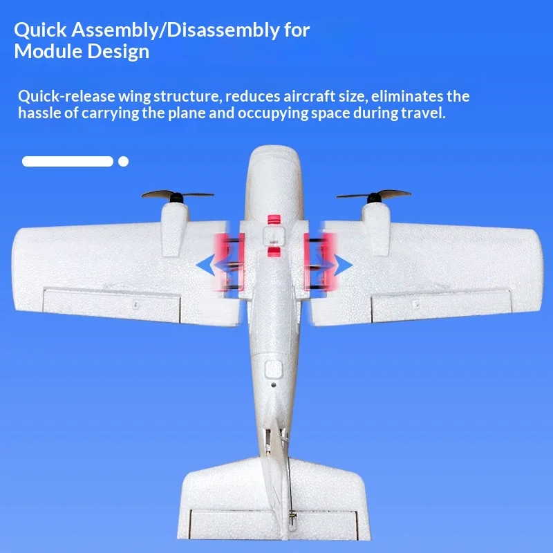 Dongfeng L66 Shark Small Size Fixed Wing Rc Aircraft 660mm Wingspan Twin Motor Long Range Quick Release Portable For Hobbyists
