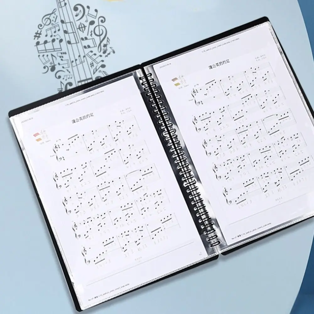 

Multi-purpose A4 Sheet Music Folder Fashionable Creative Loose Leaf Notebook Durable Waterproof Budget Binder Student