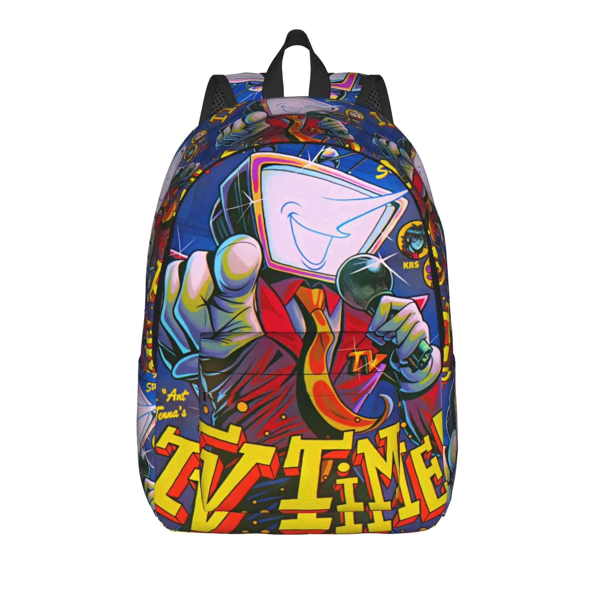 Deltarune It's TV Time Host Retro Poster Backpack  Student Polyester Cycling Backpacks Durable Elegant School Bags Rucksack