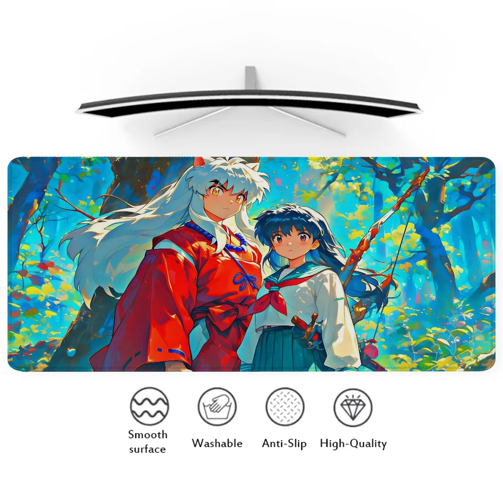 Big Mouse Pad Gaming Accessories Xxl Extended Pad Mouse Mat Office Rug I-Inuyashas Mousepad Gamer Computer Desk Accessories Mats