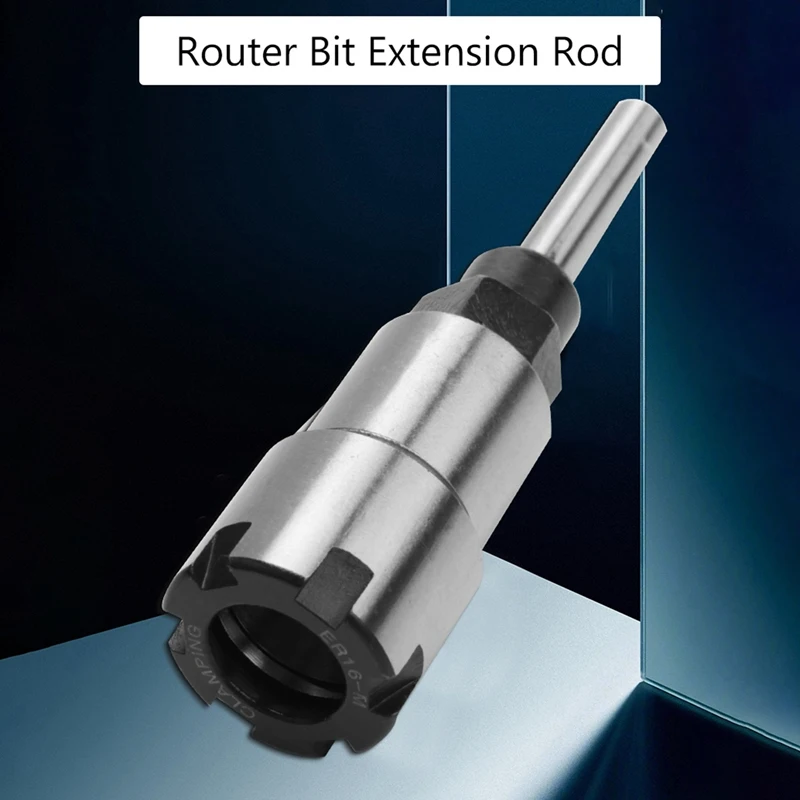 

1/4 Inch Shank ER16 Router Collet Adapter Extension Chuck Rod Engraving Machine Extension Rod With Spring Collet Set