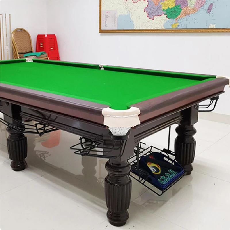 New Commercial Use Standard 9ft Pool Table Home Entertainment Solid Wood Billiard Table