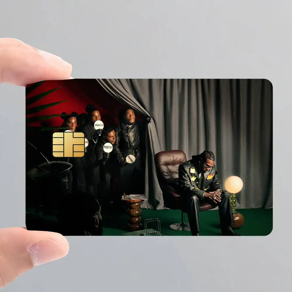 Singer B-BurnA B-Boy Card Stickers for Bank Access Protective Waterproof Film Cover Sticker Surprise Gift