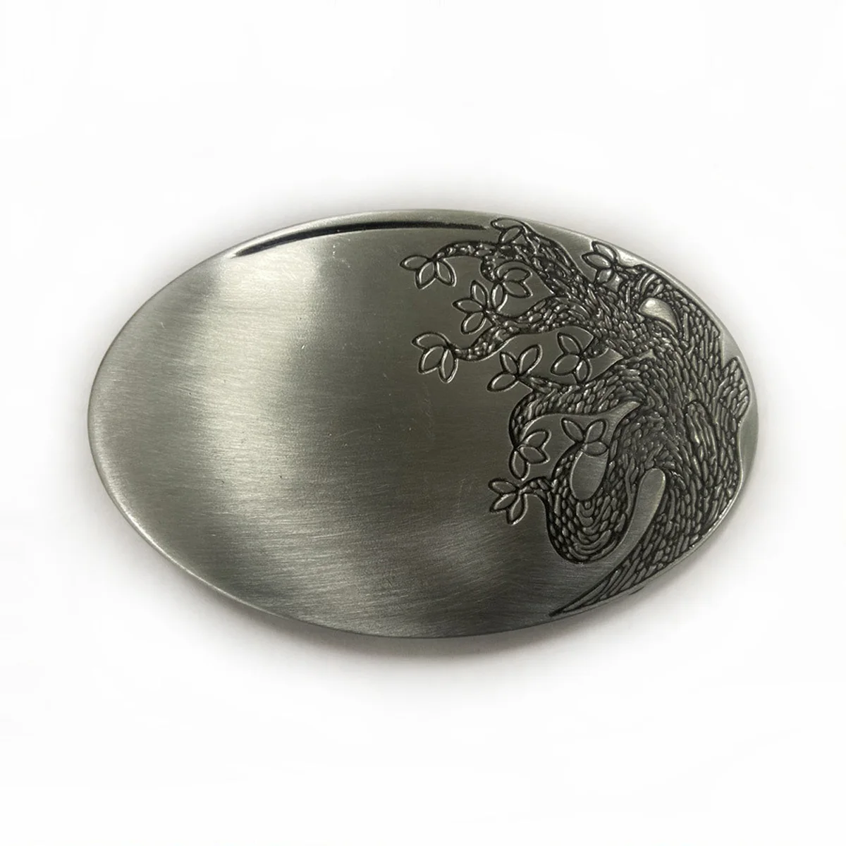 Vintage Oval Tree of Life Belt Buckle Antique Silver Engraved Bonsai Western Cowboy Belt Buckles Unisex Jeans Belt Accessories
