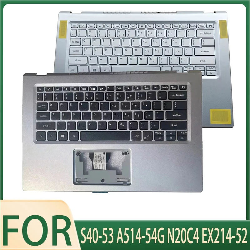 

New Original US English Laptop Keyboard Without Touchpad for S40-53 A514-54G N20C4 EX214-52 C Cover