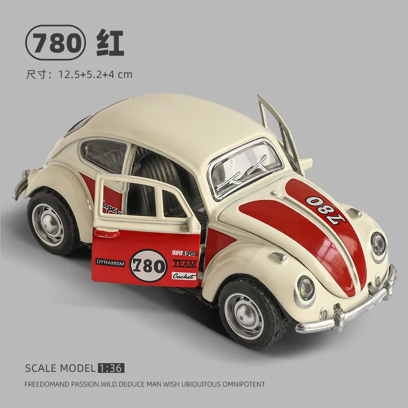 Alliage son et lumière retirer avec simulation d'ouverture de porte, camionnette, voiture vintage, modèle de véhicule tout-terrain, jouet pour enfants