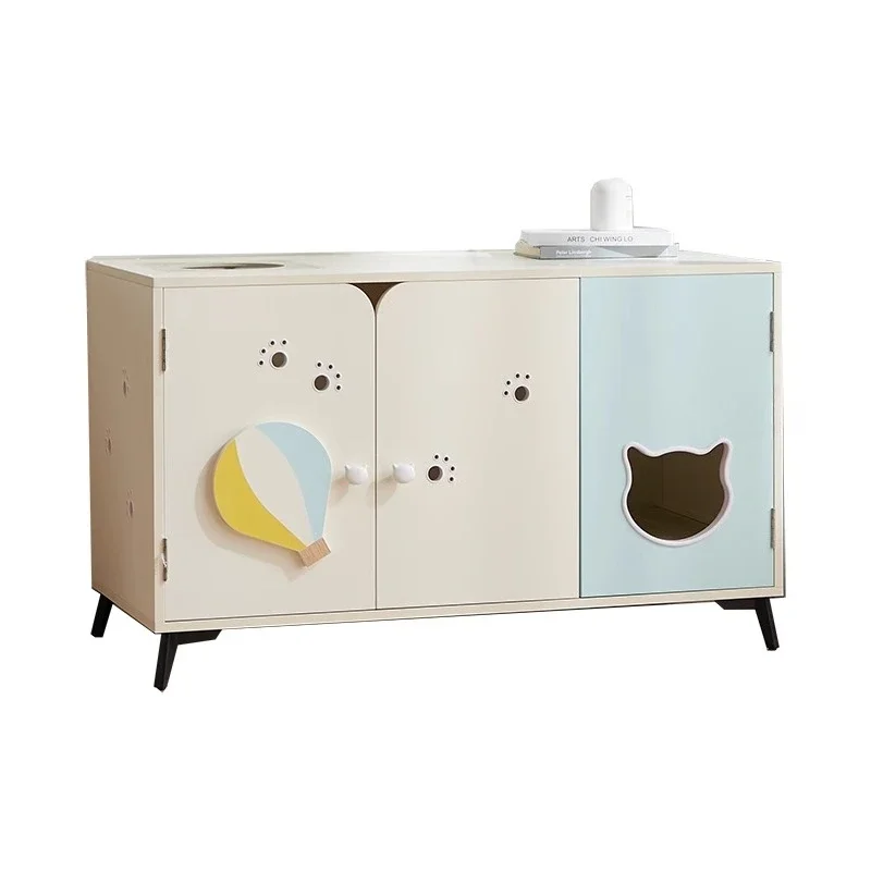 Scientific toilet series, large cat toilet, hot air balloon, deodorizing fully enclosed multi-entrance cat litter box