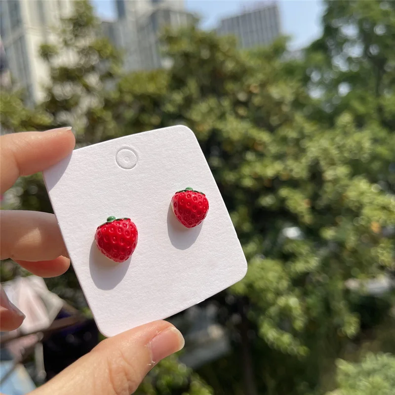 Women's Korean Sweet Strawberry Drop Earrings